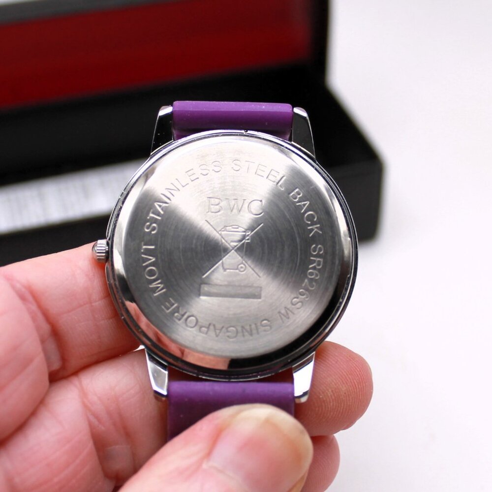 Avon Bright Pastel Linked Silicone Watch Purple - Picture 6 of 7